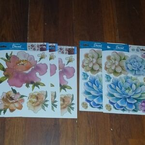 Floral Wall Decals Set